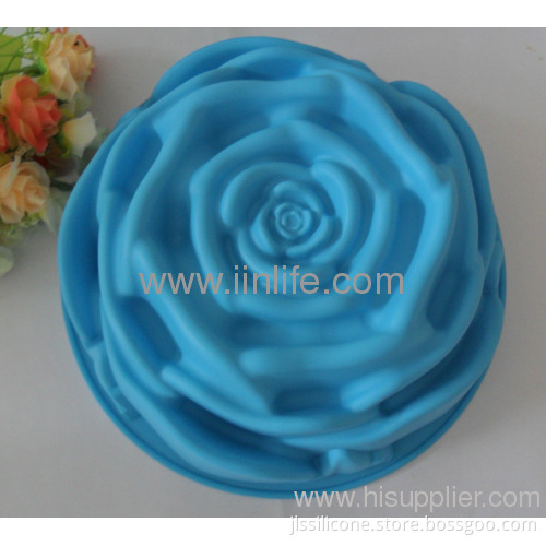 Silicone Rose Flower Shape Bakeware Baking Mold Jelly Cake Pan